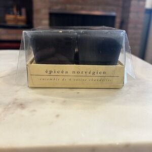 Pier 1‎ Imports Votive Candles Norway Spruce New Set Of 4 Holidays Christmas